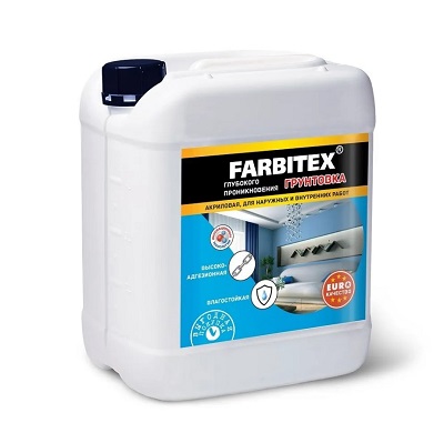 Грунт глубокого проникновения Farbitex, 10 л