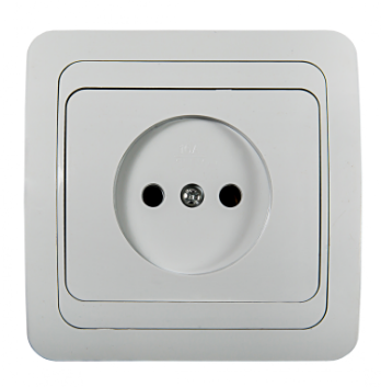 Розетка одинарная CLASSICO белый 2022 IN HOME