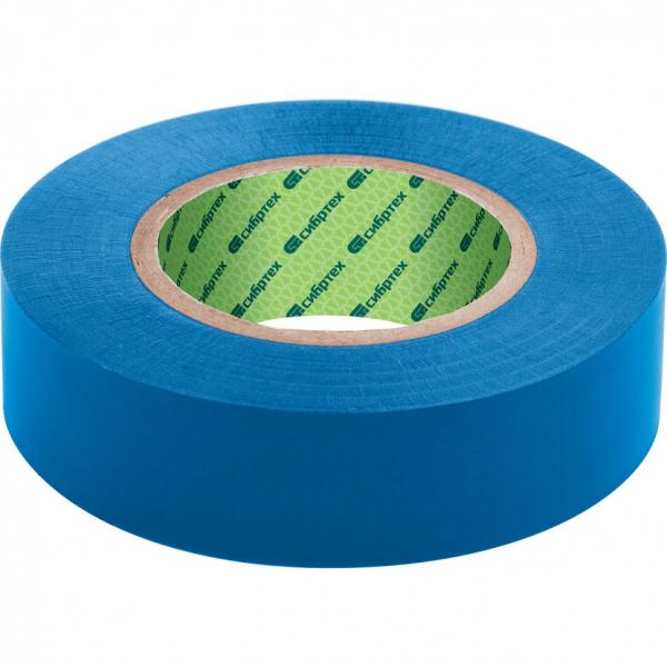 Изолента ПВХ 15 мм*10 м (Синяя) Сибртех