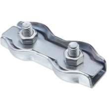 Зажим для стальных канатов двойной, цинк 2мм