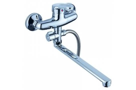 Смеситель для ванны Антей излив F-30 с переключателем душа 217028 D35