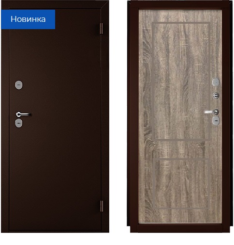 Дверь мет. НОРД ПФ-057 Терморазрыв Ral/Дуб канадский плато 2060*860 Правая