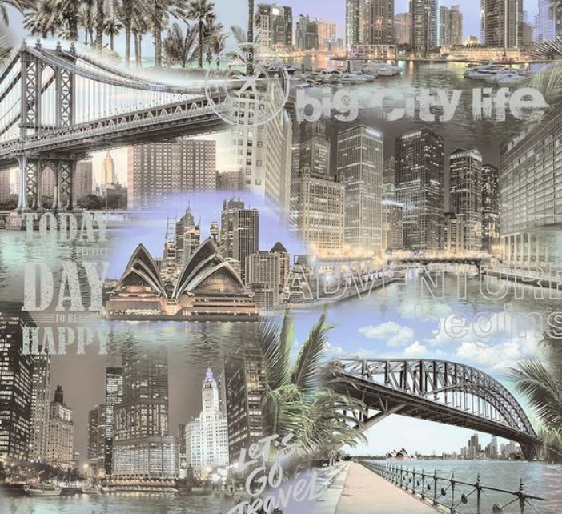 Обои 0,53 Фокс Мегополис 12282 16 шт