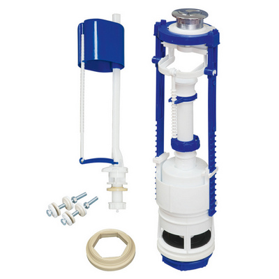 Арматура металл.кнопка 2-х уров.с клап. АС-12М нижняя подводка