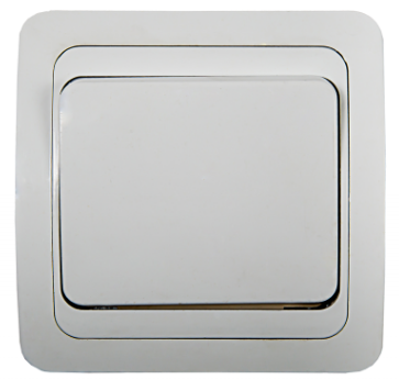 Выключатель одноклавишный с подсветкой CLASSICO белый 2021 IN HOME