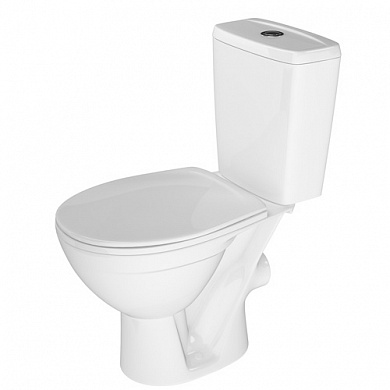 Унитаз-компакт Соло белый гориз. выпуск Rosa (КСФ)