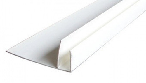 Молдинг F-образный 60мм белый (3м)