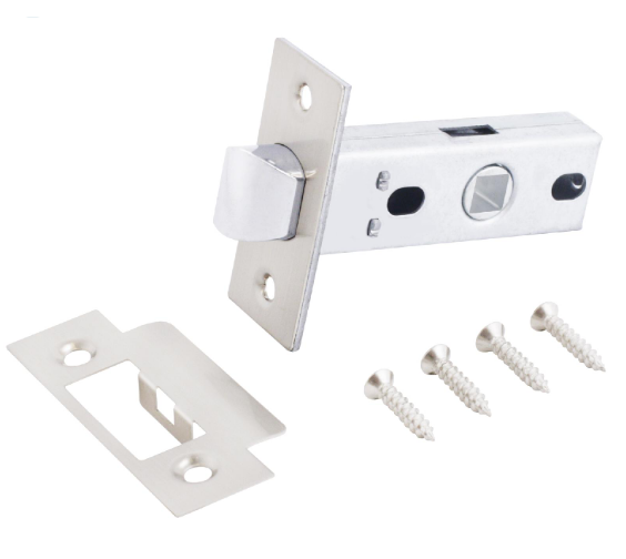 Защелка Аллюр L45-8 SN мат.никель торц планка 25 мм б/ручек