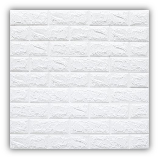 Панель самоклеящаяся 3D 700*770*3 мм, Белый кирпич