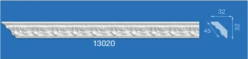 Плинтус инжекц. 13020 1,3м (90) (32*32)