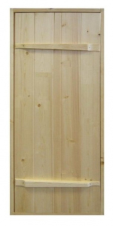 Дверь из сосны входная 176х76 Ласточкин хвост
