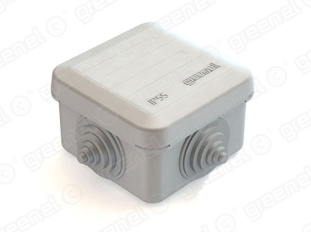 Коробка распаячная 70*70*40 мм для нар. монтажа с открытой крышкой