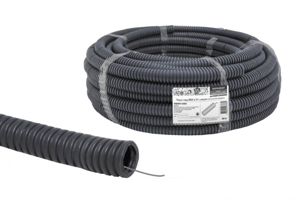 Труба ПВХ гофро с зонд. d25 мм