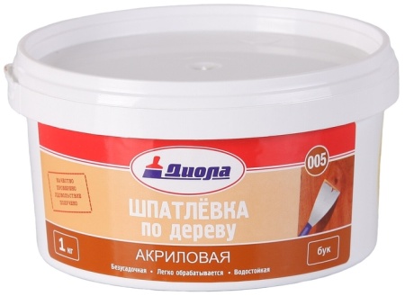 Шпатлевка 005 Диола По дереву 1 кг (ведро)