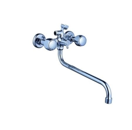 Смеситель для ванны Антей Луна с 2-мя рукоят S-30 см, с перекл.душа 227336