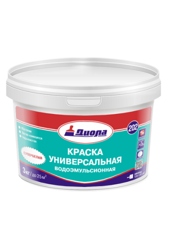 Краска в/э Диола 202 (8), 3 кг