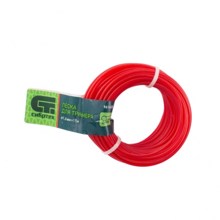 Леска для триммера круглая 1,6 мм х 15 м, Россия// Сибртех