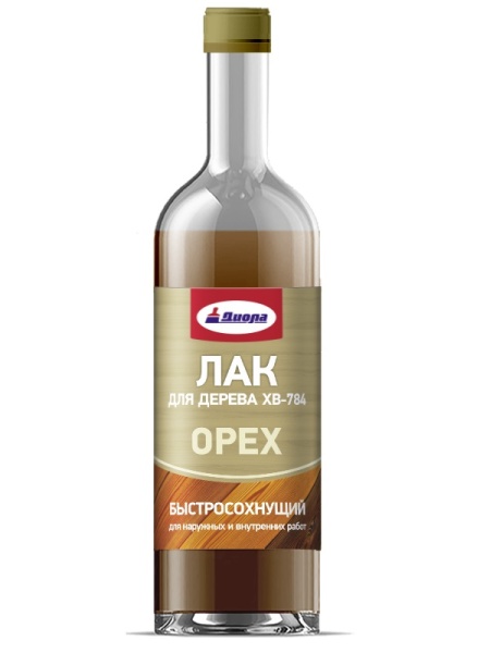 Лак Диола ХВ-784 (орех) 0,5л /12/ 
