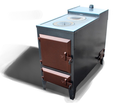 Котел отопительный  КТТ-15 с плитой (прочистн. дверка справа)