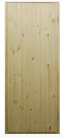 Дверь из сосны входная 186х86 утепленная 