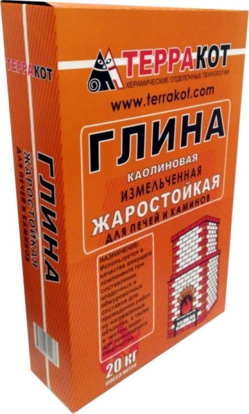 Глина коалиновая Терракот 20 кг