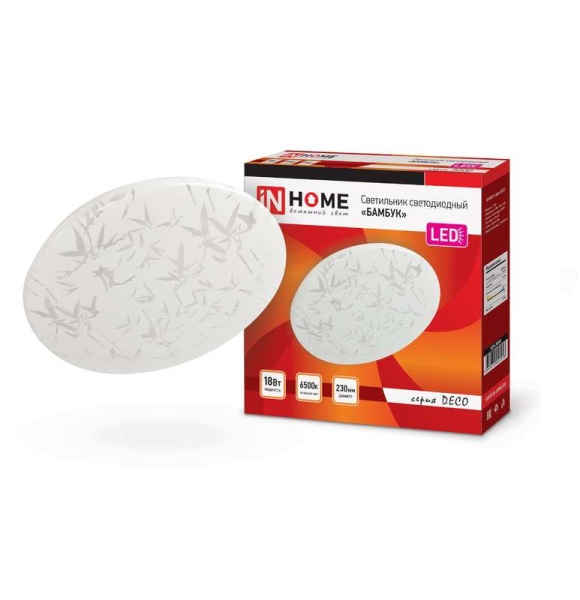 Светильник светодиодный DECO 18Вт 230В 6500К 1170Лм 230мм Бамбук