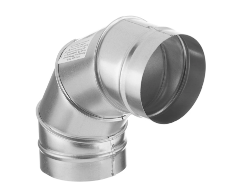 Воздуховод Отвод оцин. 90  D100