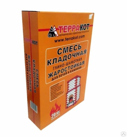 Смесь кладочная глино-шамотная Терракот 20 кг