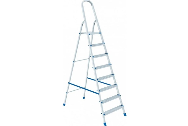 Стремянка 8 ступеней, алюминиевая