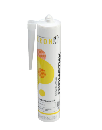 Герметик силик. универсальный Kronbuild прозрачный 280 мл