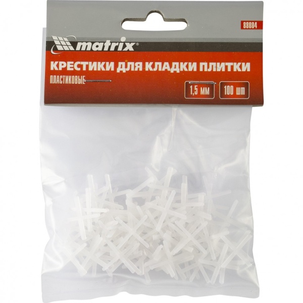 Крестики для кафеля Matrix 1,5 мм (100 шт)