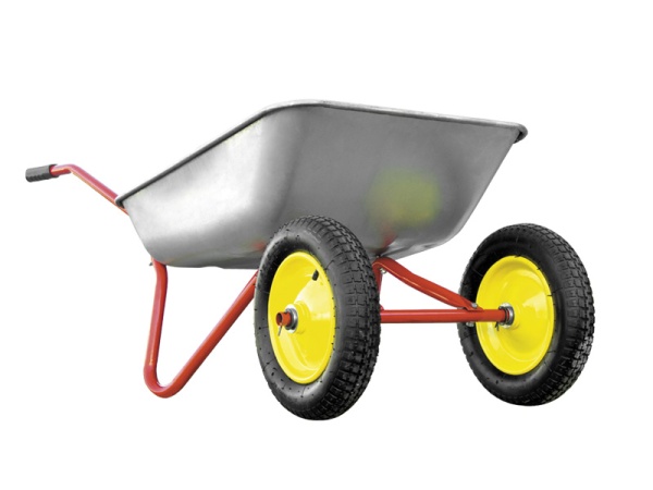 Тачка садовая двухколесная, 65 л/90 кг