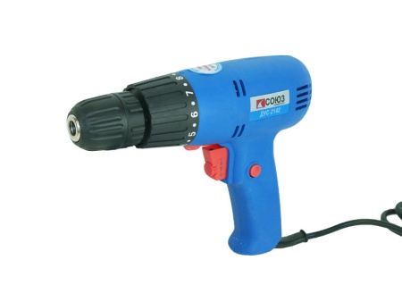 ДУС-2142 Дрель-шуруповерт электрическая СОЮЗ, 450Вт, 0-750 об/мин, 14.5Нм, рег.кр.мом.