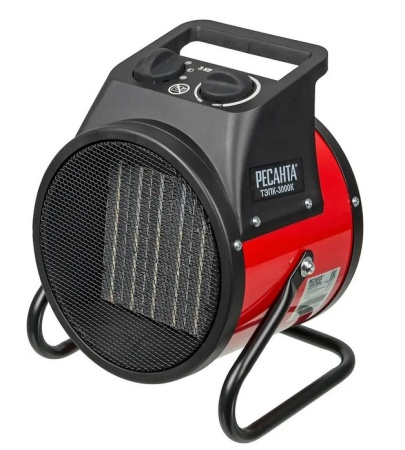 Тепловая электрическая пушка ТЭПК-3000К (керамич. нагреват. элемент, круглая) Ресанта