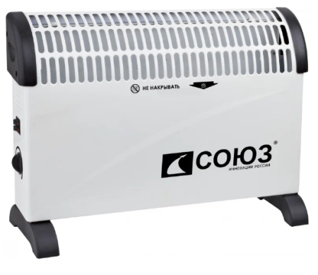 Обогреватель конвекторный КОС-2000С 750/1250/2000 Вт, СТИЧ, мех.термостат, напол./наст., СОЮЗ
