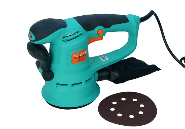 OS8155R Эксцентриковая шлифмашина 550Вт, d=125мм, рег.обор.6000-13000об/мин, ПЫЛЕСБОРНИК,Sturm!