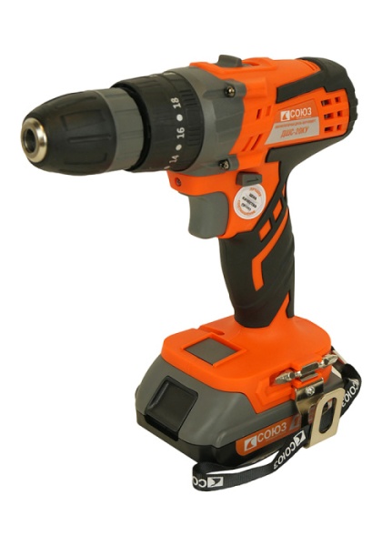 ДШС-20КУ Дрель аккумуляторная ударная СОЮЗ 20 В, 1BatterySystem, 2 акк. 2 Ач, кейс