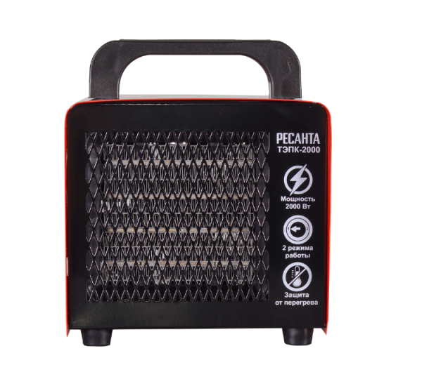 Тепловая электрическая пушка ТЭПК-2000 (керамич. нагреват. элемент) Ресанта