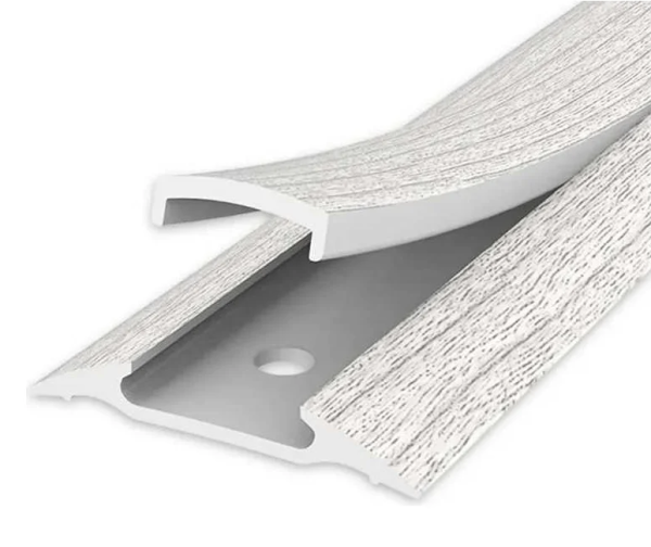 253 Порог с монтажным каналом 1600/42 Ясень серый