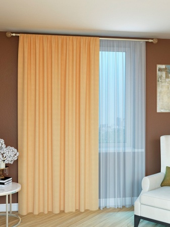 Портьера Меланж 180*260 Крем