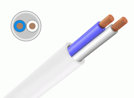 Провод ПВС 2*2,5 ГОСТ белый TDM