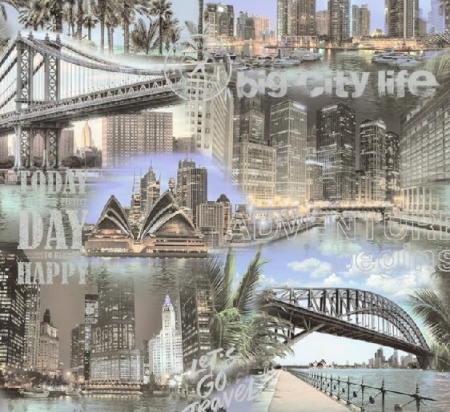 Обои 0,53 Фокс Мегополис 12282 16 шт