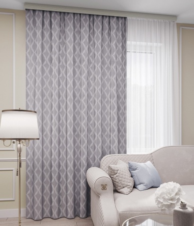 Портьера Марсель 150*260 Серый