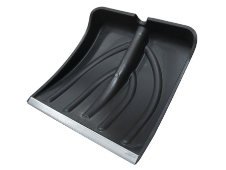 Лопата снегоуб. пласт., с алюм. планкой, б/черенка, 380*365мм