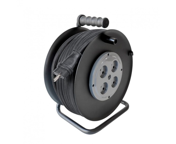 Удлинитель силовой удлинитель на метал. катуш. КГ 2х2.5 4роз. 30м 16А IP20 ex0110-0025 1-2.SALE