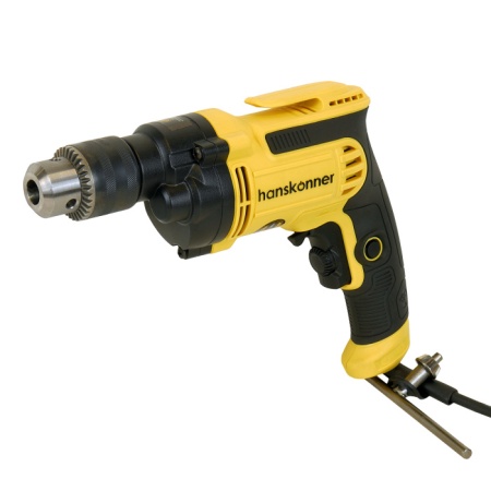 яHID2175 Дрель электрическая Hanskonner, 700Вт, 0-1700об/мин, понижающий редуктор, 4м, патрон 13