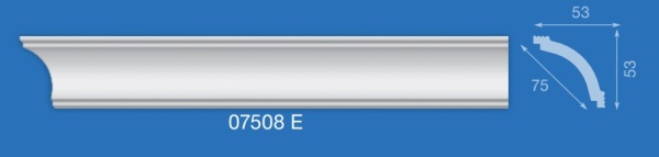 Плинтус экструз. 07508 Е 2м (66) (53*53)