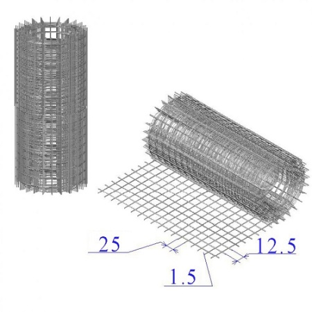Сетка сварная из оцинкованной проволоки