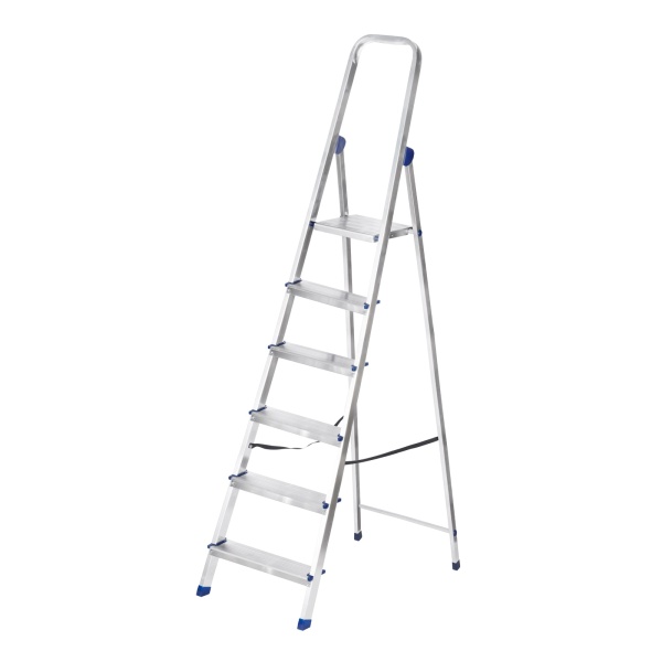 Стремянка алюминиевая, 6 ступеней