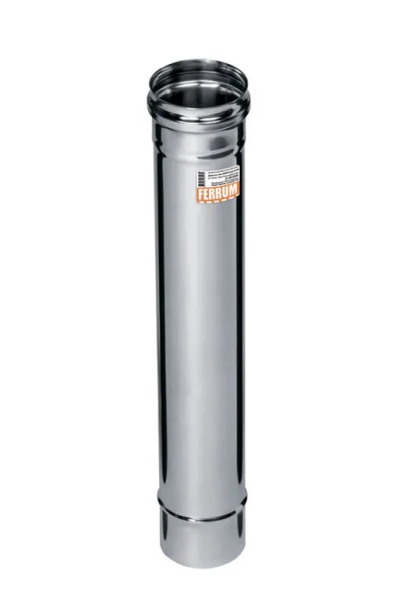 Труба моно L=0,5 нержавеющий (430/0,8мм) Феррум d 120